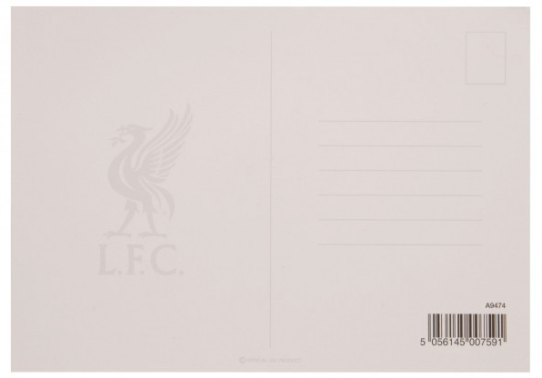 Official LIVERPOOL FC Anfield L4 A5 Postcard (LFC Store Exclusive)