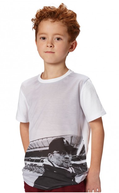 Official LIVERPOOL FC Boys Jurgen Klopp White Tee (LFC Store Exclusive)