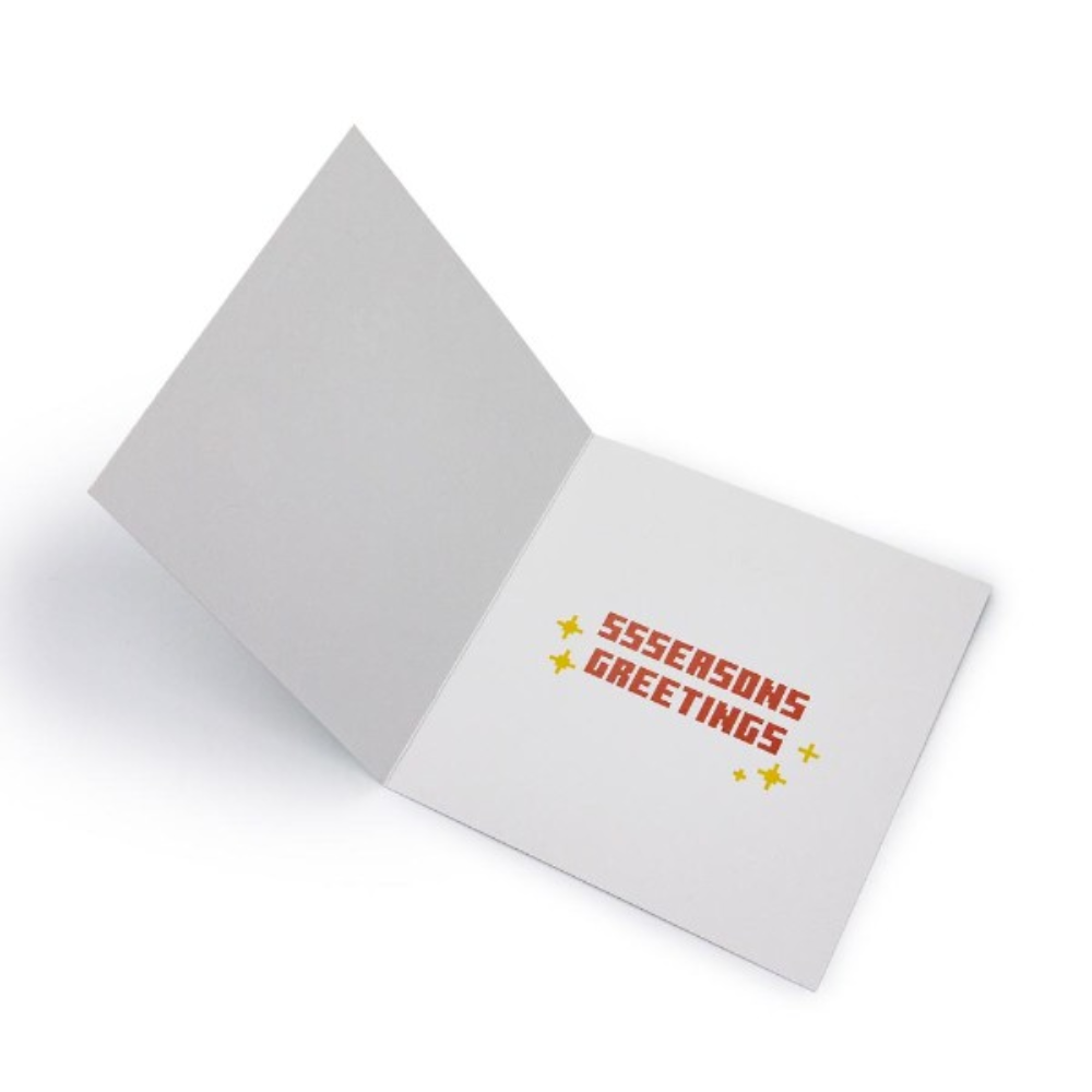Official Minecraft Greetings Card - JOY TO THE OVERWORLD Xmas Christmas