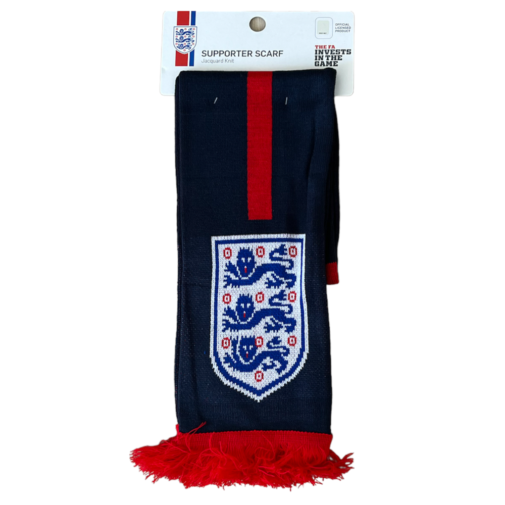 Official ENGLAND NATIONAL TEAM Football Supporter Scarf
