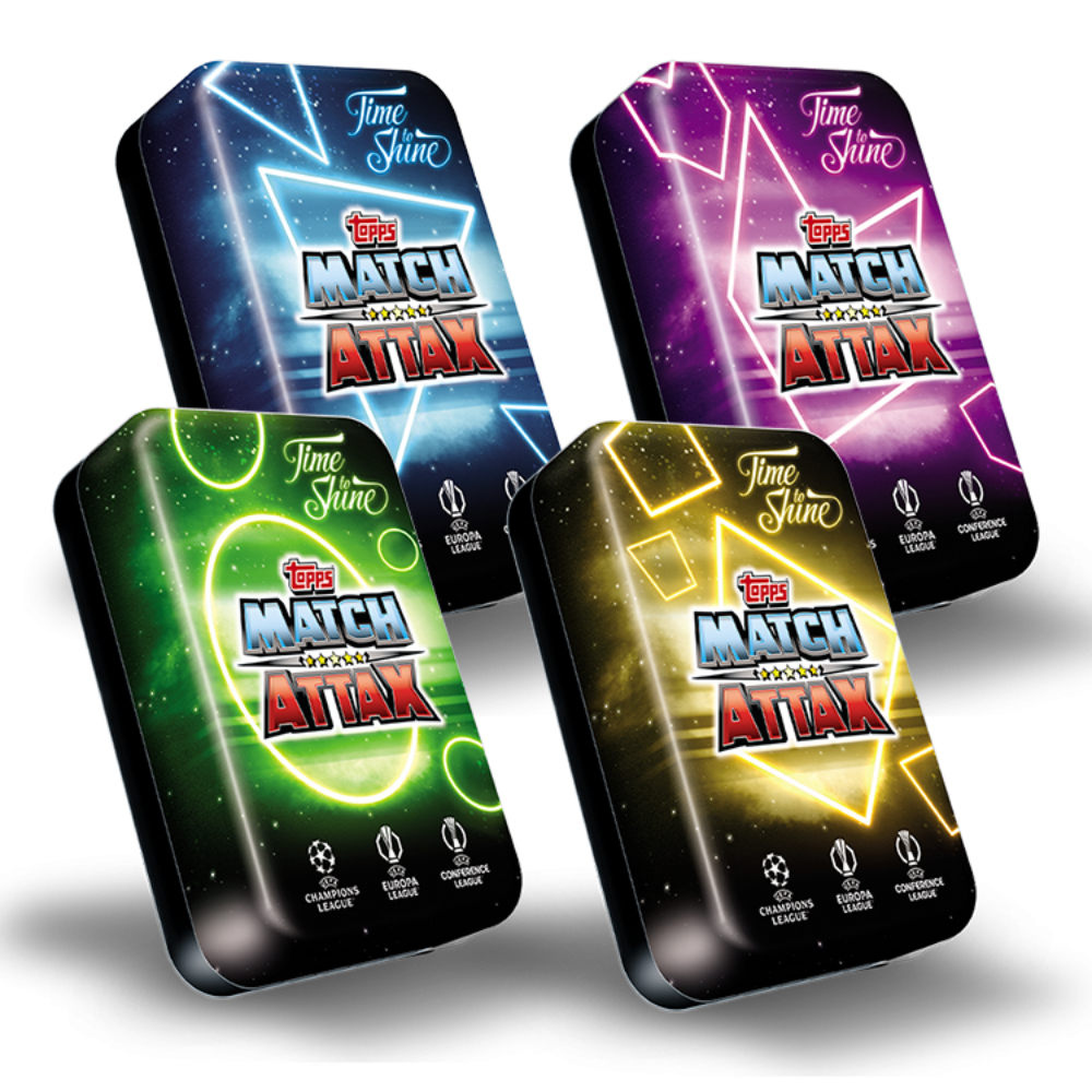 2024 25 Topps UCC Match Attax SET OF 4 TIME TO SHINE MEGA TINS 176 2024 25 Topps UCC Match Attax SET OF 4 TIME TO SHINE MEGA TINS 176