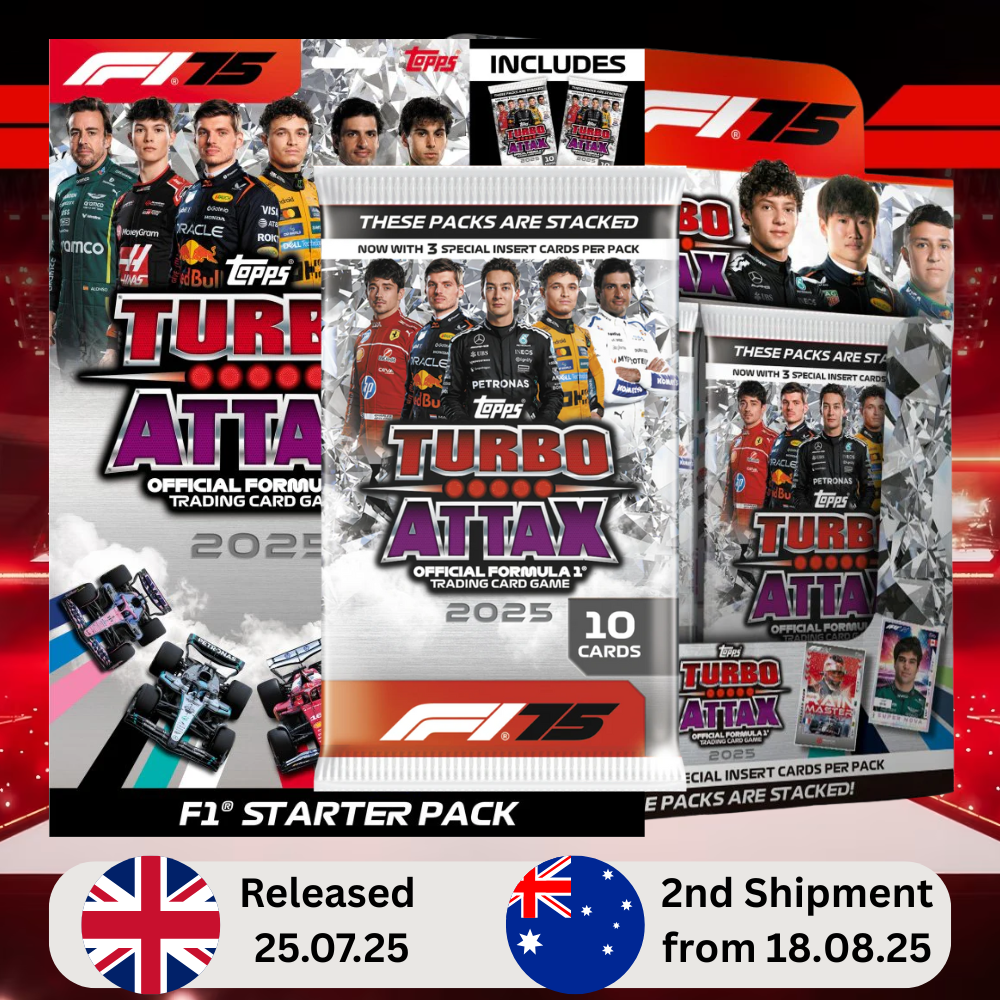 PRE-ORDER: Topps F1 Turbo Attax 2025 - Box of 24 Packs (2nd shipment from 18.08.25)