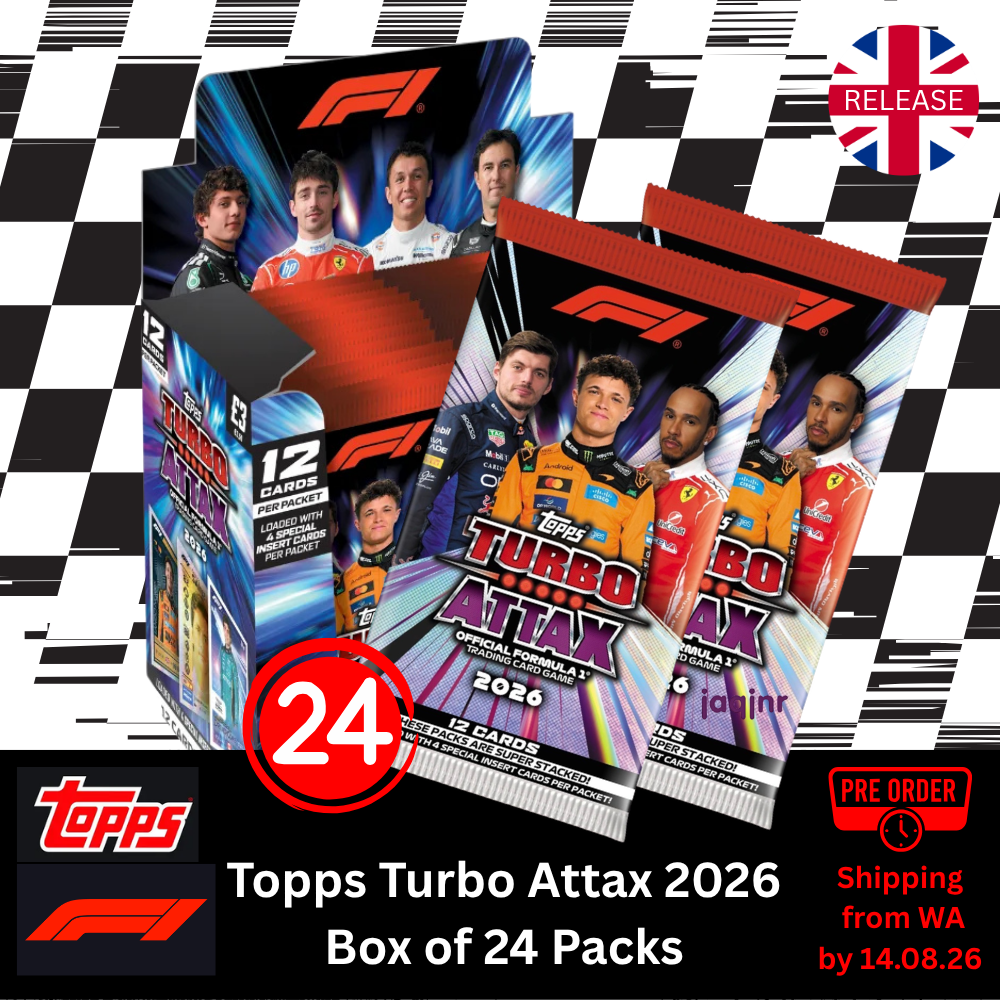 PRE-SALE (SHIPPING BY 14.08.26) Topps F1 Turbo Attax 2026 - Box of 24 Trading Card Packs