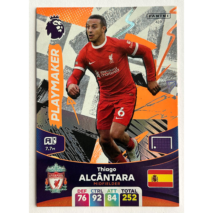 Panini Adrenalyn XL Premier League 2024 - THIAGO (LIVERPOOL) Playmaker 419