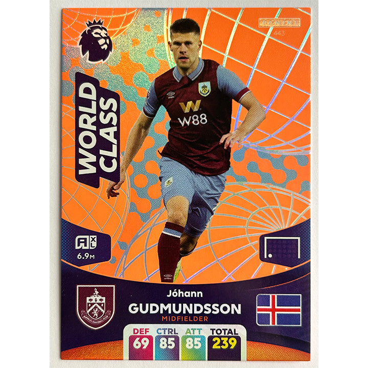 Panini Adrenalyn XL Premier League 2024 - GUDMUNDSSON (BURNLEY) World Class 443