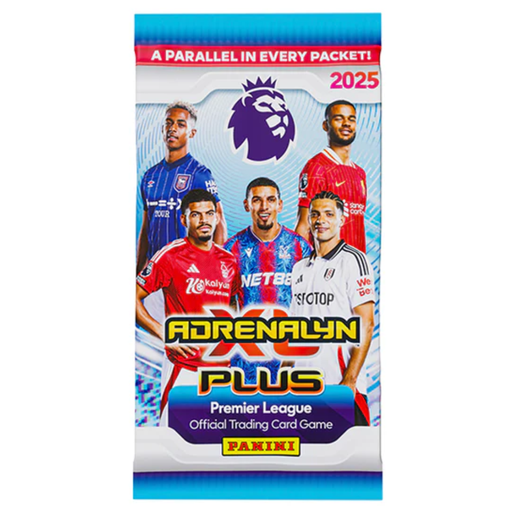 MAY PRE-ORDERS: Panini Adrenalyn XL Plus Premier League 2025 - Box of 50 Packs (8 cards per pack)