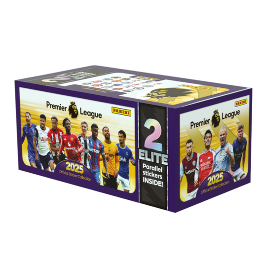 2025 Panini Premier League Sticker Collection - Box of 120 Sticker Packets (600 Stickers)