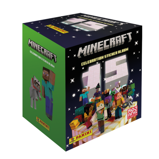 Panini 2024 Minecraft Celebration Sticker Collection - Sealed Box of 36 Packets