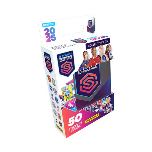 Panini Women's Super League 2025 Official Sticker Collection - Collector's Tin with 50 Stickers