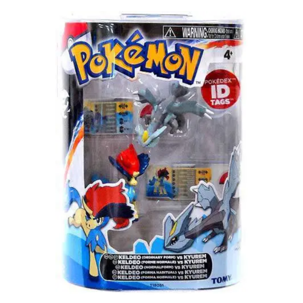 Pokémon Black & White Basic - KELDEO vs. KYUREM 2 Figure Pack - Pokédex ID Tags (2013 Release)