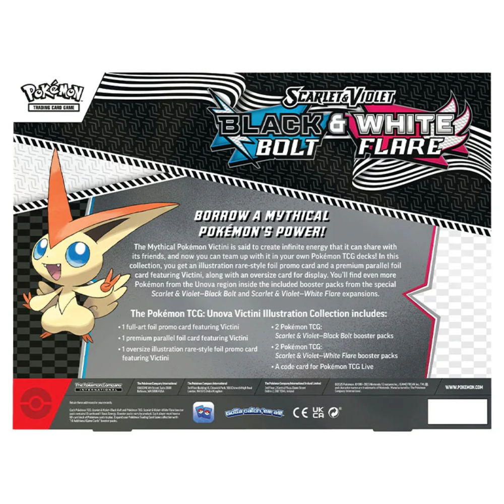 Pokemon TCG Scarlet & Violet Black Bolt & White Flare Victini Illustration Collection
