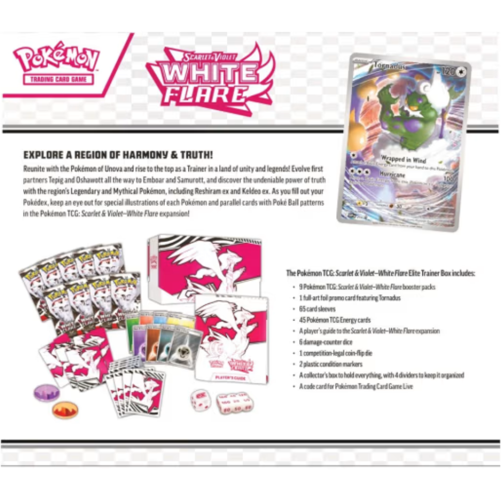 Pokemon TCG Scarlet & Violet White Flare Elite Trainer Box