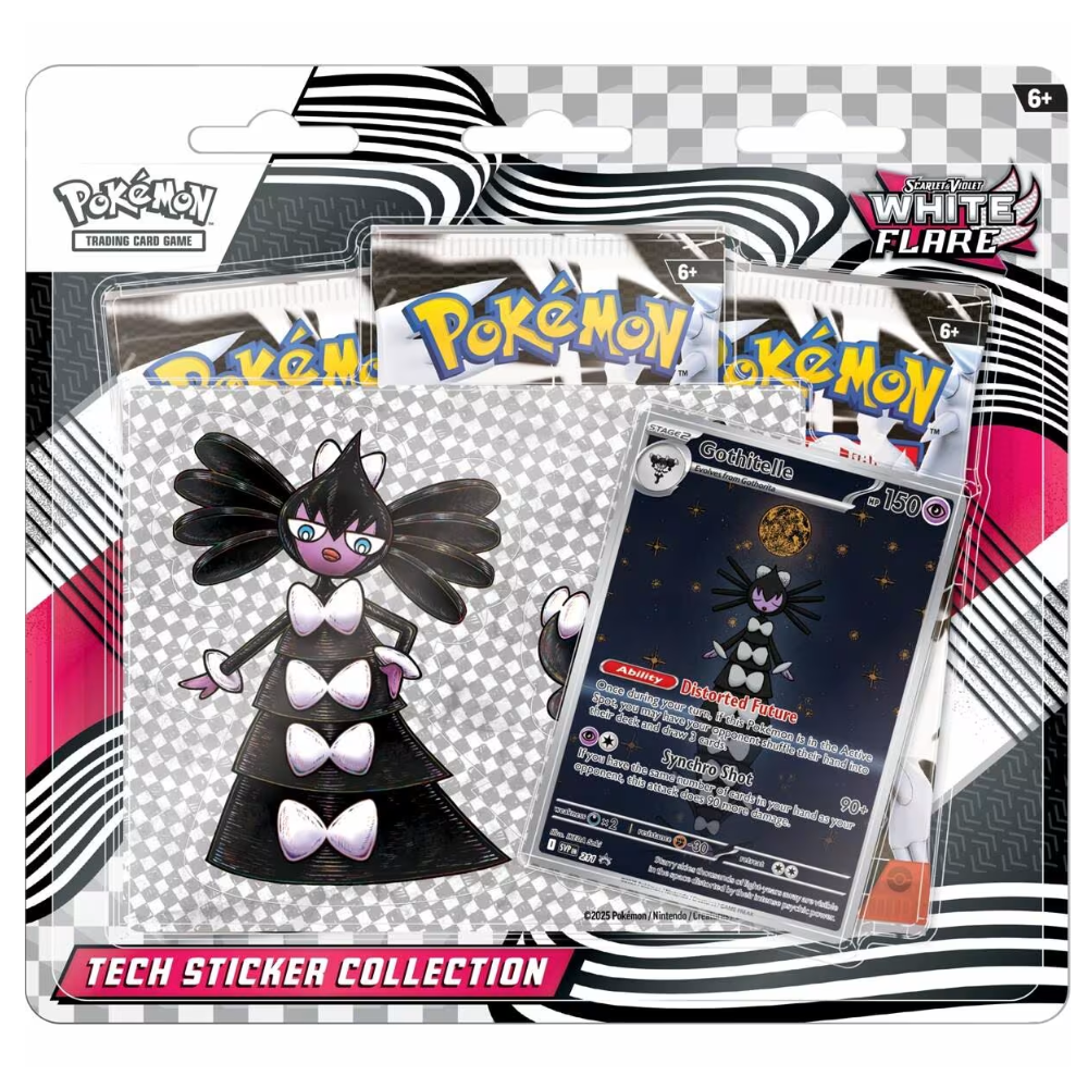 Pokemon TCG Scarlet & Violet White Flare Tech Sticker Collection (Gothitelle)