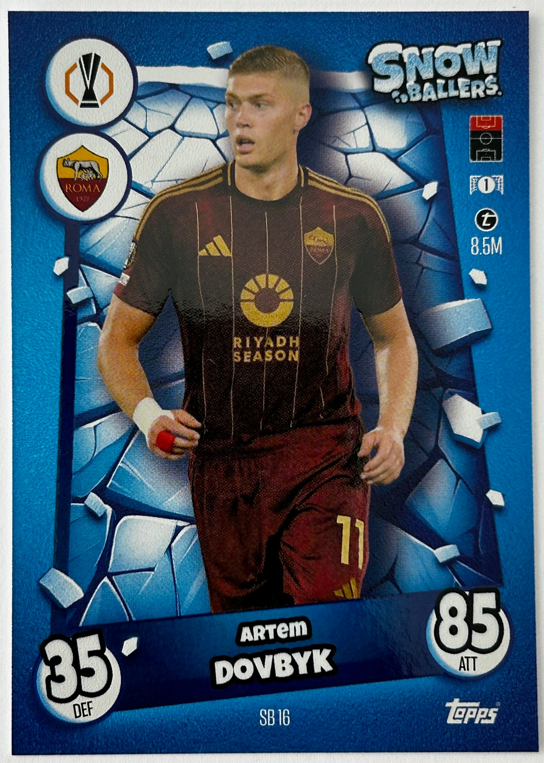 Topps 2024-25 Match Attax UEFA Update - Single SNOW BALLERS Cards (SB1 - SB16)