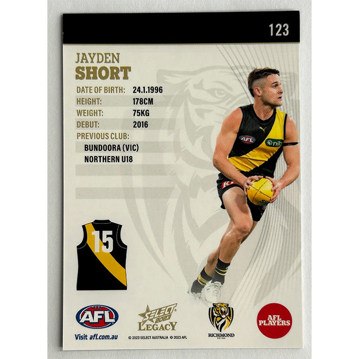 Select AFL 2023 Legacy - Single RICHMOND TIGERS Cards (#115 - #123)