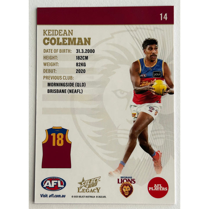 Select AFL 2023 Legacy - Single BRISBANE LIONS Cards (#11 - #19)