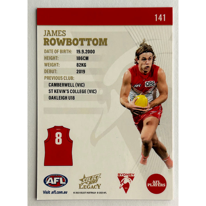 Select AFL 2023 Legacy - Single SYDNEY SWANS Cards (#133 - #141)