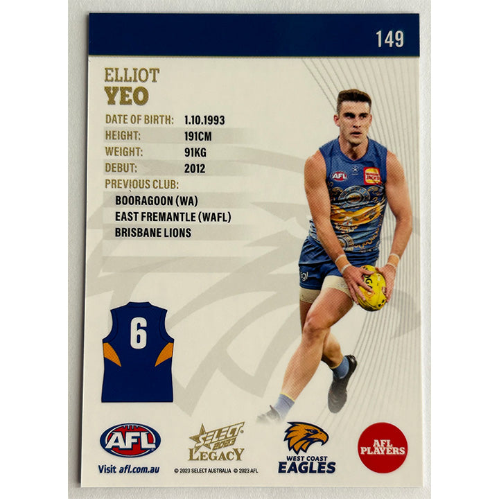 Select AFL 2023 Legacy - Single WEST COAST EAGLES Cards (#142 - #149)