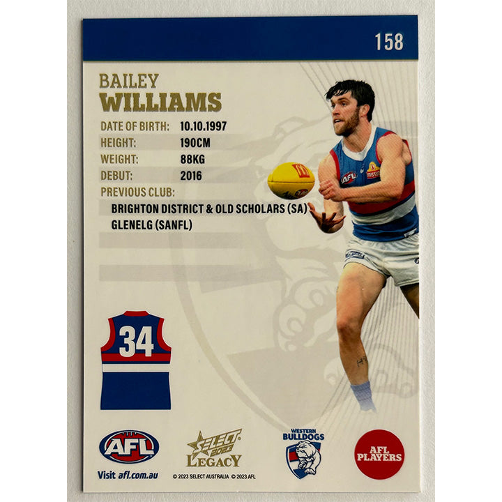 Select AFL 2023 Legacy - Single WESTERN BULLDOGS Cards (#150 - #158)
