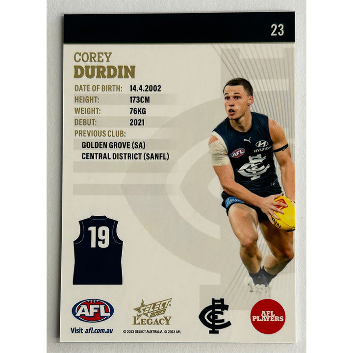 Select AFL 2023 Legacy - Single CARLTON Cards (#20 - #28)