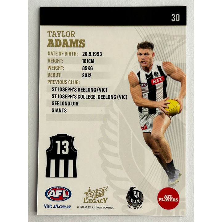 Select AFL 2023 Legacy - Single COLLINGWOOD Cards (#29 - #37)