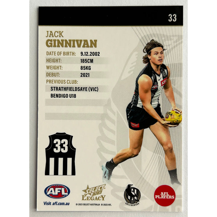 Select AFL 2023 Legacy - Single COLLINGWOOD Cards (#29 - #37)