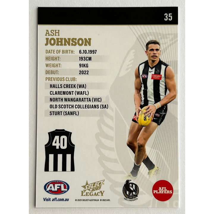 Select AFL 2023 Legacy - Single COLLINGWOOD Cards (#29 - #37)
