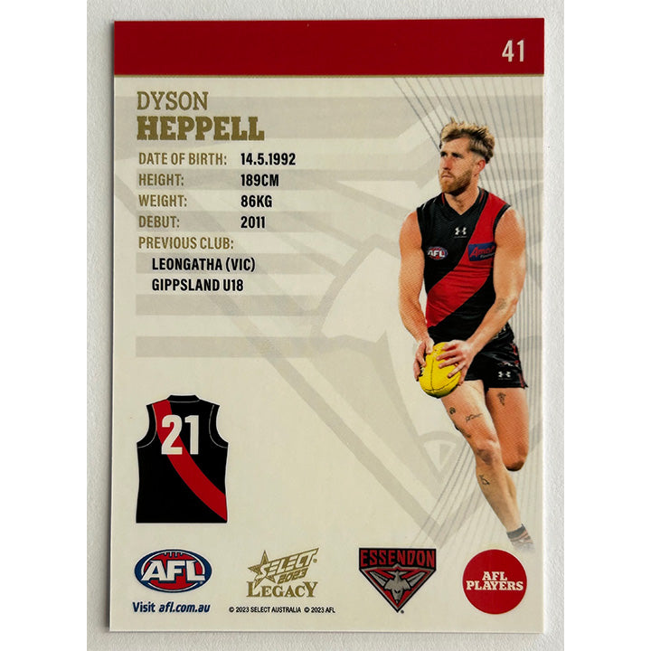 Select AFL 2023 Legacy - Single ESSENDON Cards (#38 - #46)