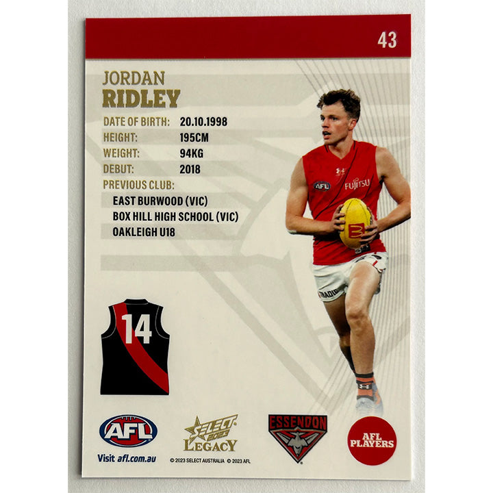 Select AFL 2023 Legacy - Single ESSENDON Cards (#38 - #46)