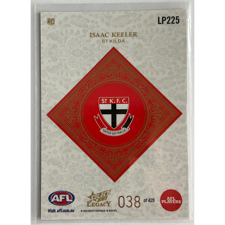 Select AFL 2023 Legacy - ISAAC KEELER (ST KILDA) Legacy+ RC LP225 #038/425