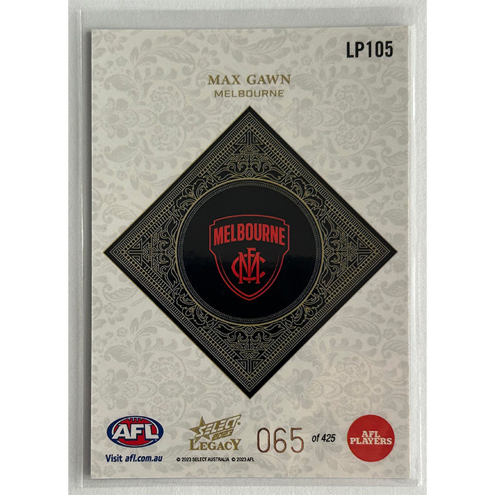 Select AFL 2023 Legacy - MAX GAWN (MELBOURNE) Legacy+ LP105 #065/425