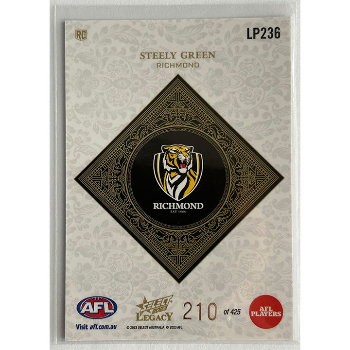 Select AFL 2023 Legacy - STEELY GREEN (RICHMOND) Legacy+ RC LP236 #210/425