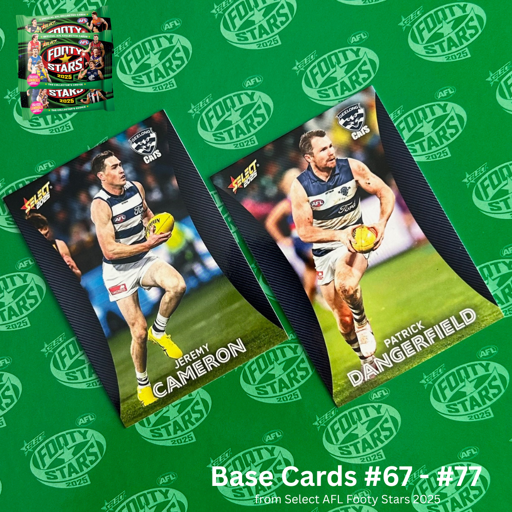Select AFL 2025 Footy Stars - GEELONG CATS Base Cards (#67 - #77) BUY 4 GET 2 FREE