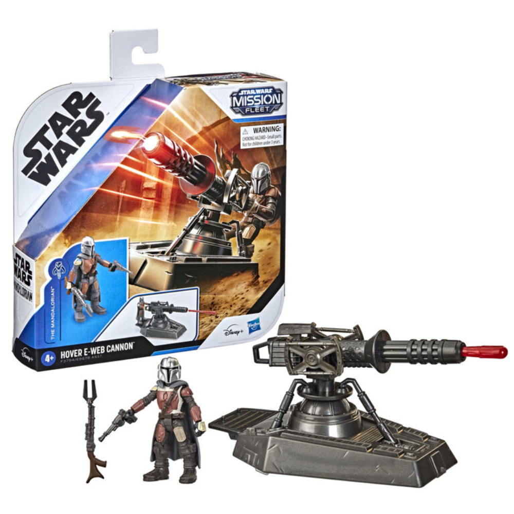 Star Wars Mission Fleet Expedition Class Hover E-Web Cannon Mandalorian 2.5-Inch-Scale Figure & Vehicle Accessory