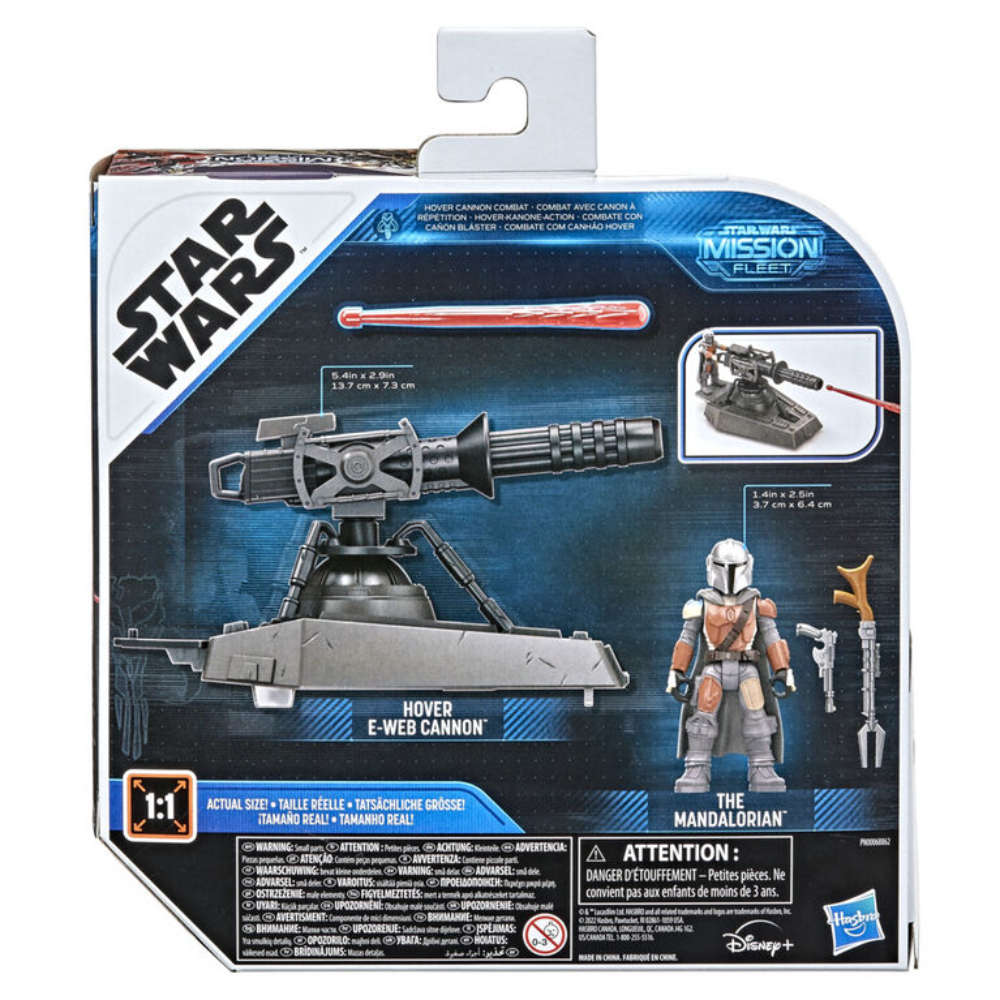 Star Wars Mission Fleet Expedition Class Hover E-Web Cannon Mandalorian 2.5-Inch-Scale Figure & Vehicle Accessory