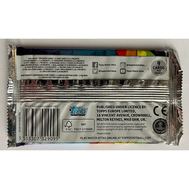 2017-18 Topps Match Attax UEFA Champions League - Trading Card Packets
