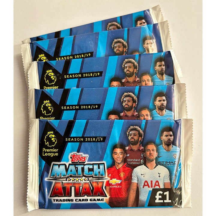 Topps 2018-19 Match Attax Premier League - Bundle of 5 Trading Card Packets