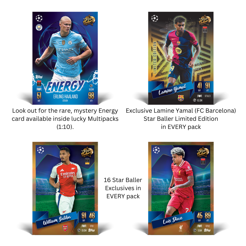 Topps 2024-25 Match Attax UEFA Update - STAR BALLERS Update Mega Multipack #4