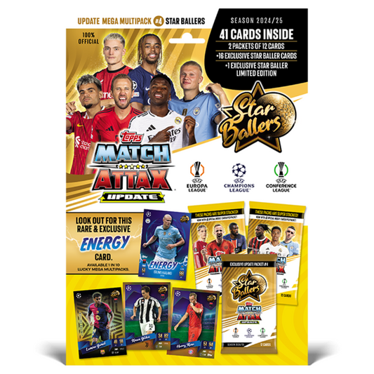 Topps 2024-25 Match Attax UEFA Update - STAR BALLERS Update Mega Multipack #4