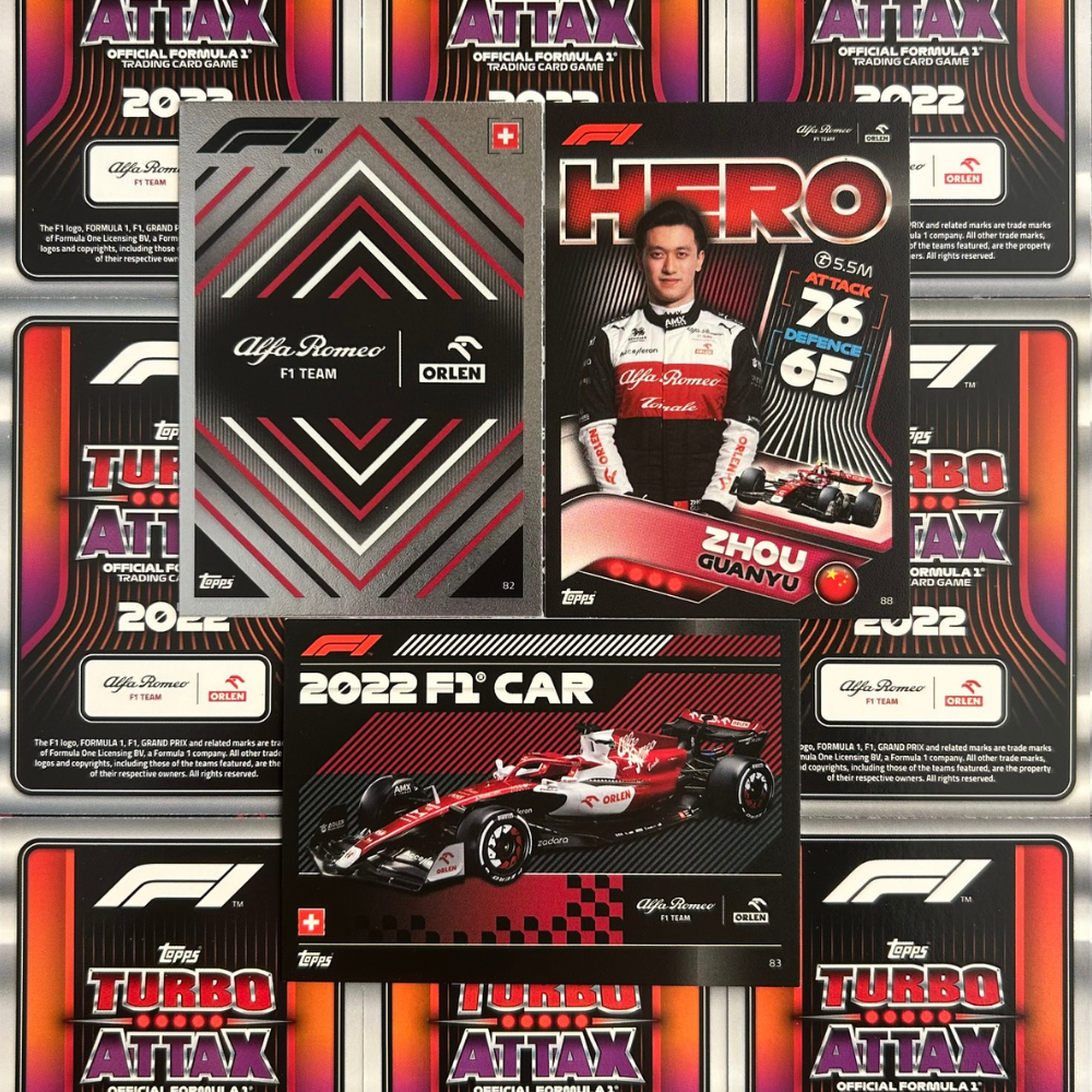 Topps F1 Turbo Attax 2022 - Single ALFA ROMEO F1 TEAM ORLEN Cards (#82 - #90)