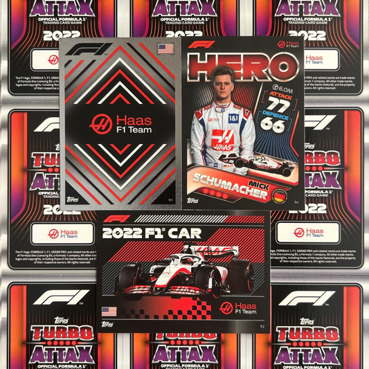 Topps F1 Turbo Attax 2022 - Single HAAS F1 TEAM Cards (#91 - #99)