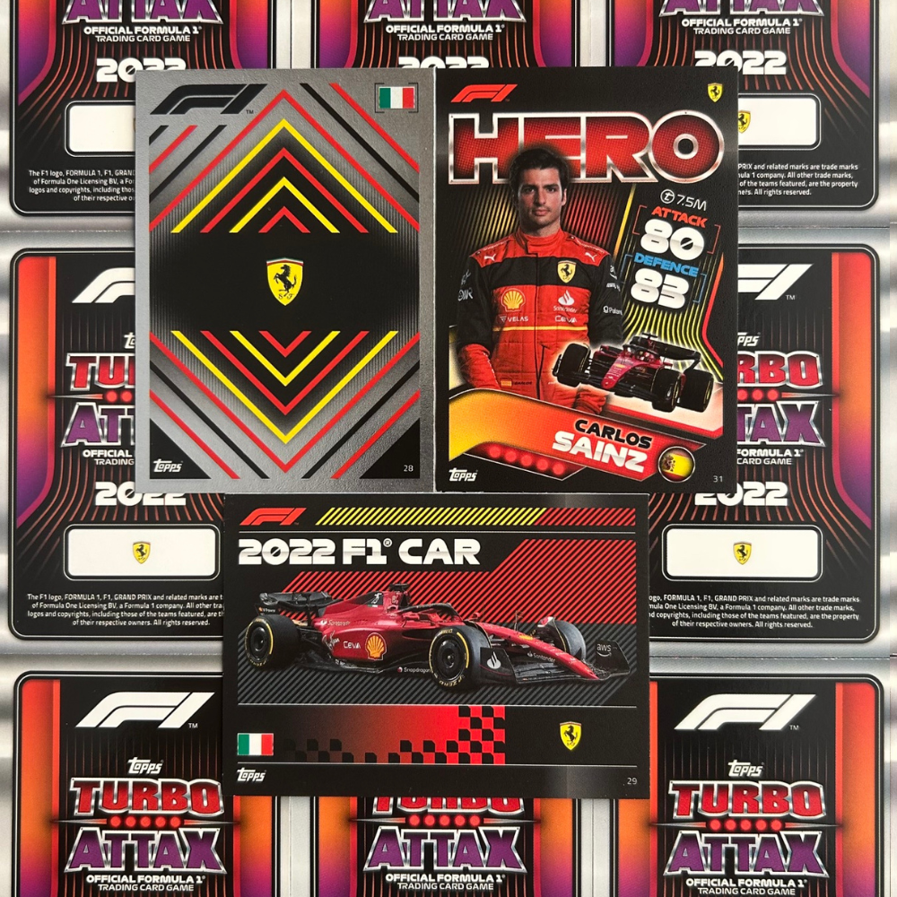 Topps F1 Turbo Attax 2022 - Single SCUDERIA FERRARI Cards (#28 - #36)