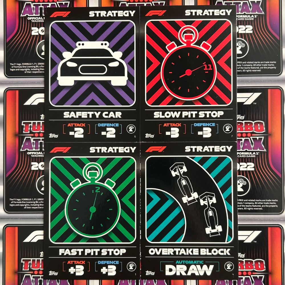 Topps F1 Turbo Attax 2022 - Single STRATEGY Cards (#1 - #9)