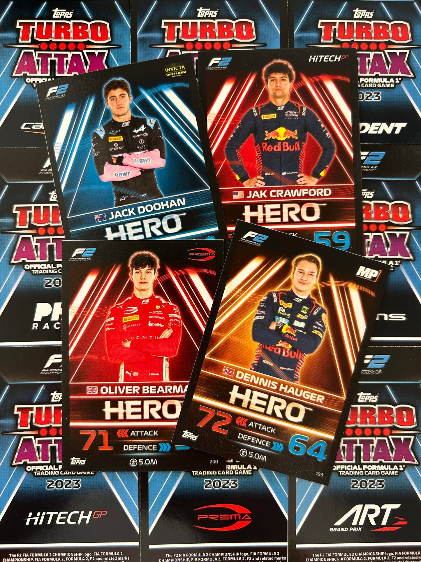 Topps F1 Turbo Attax 2023 - Single F2 TEAMS Cards (#193 - #214)