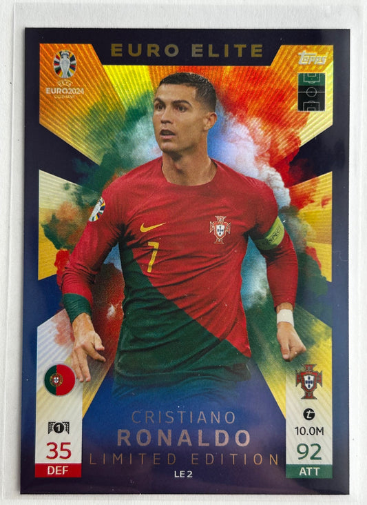 Topps Match Attax UEFA EURO 2024 - RONALDO (PORTUGAL) Euro Elite Limited Edition LE2