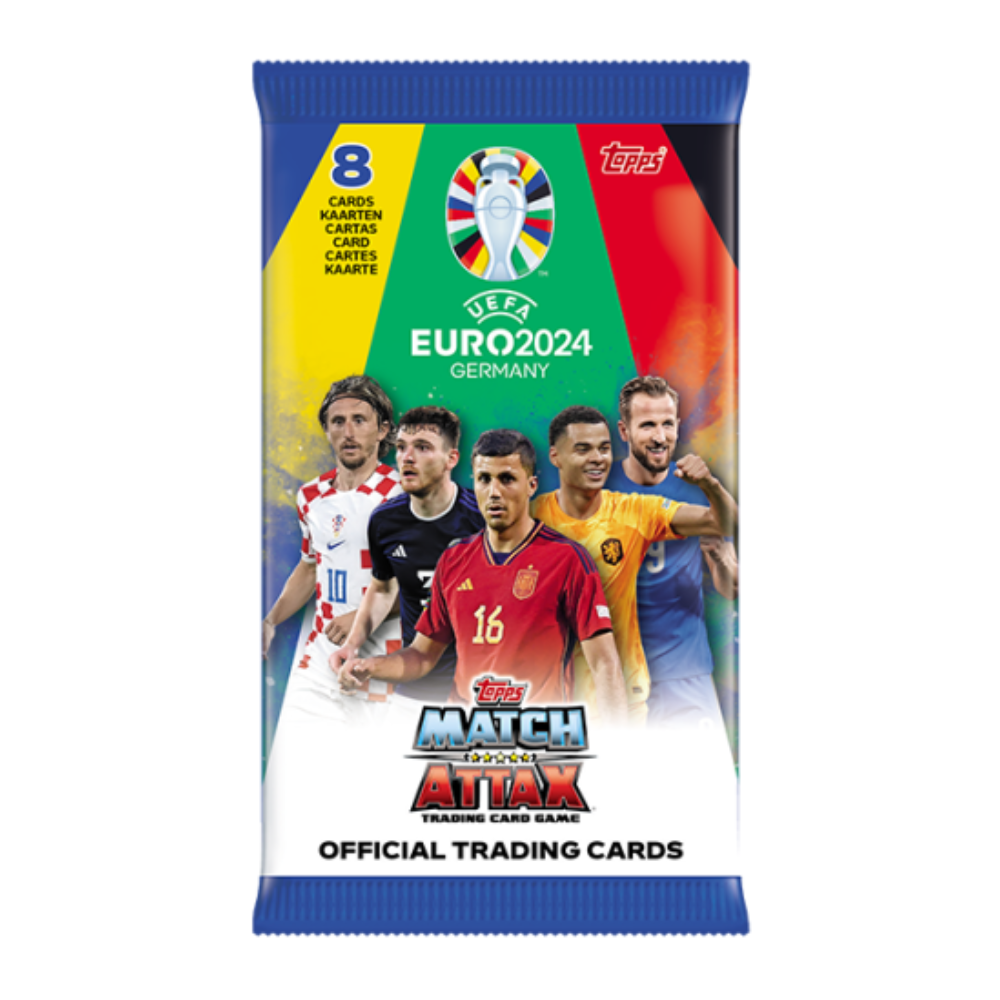 Topps Match Attax UEFA EURO 2024 Germany - 6 x Trading Card Packets (inc 48 Cards)