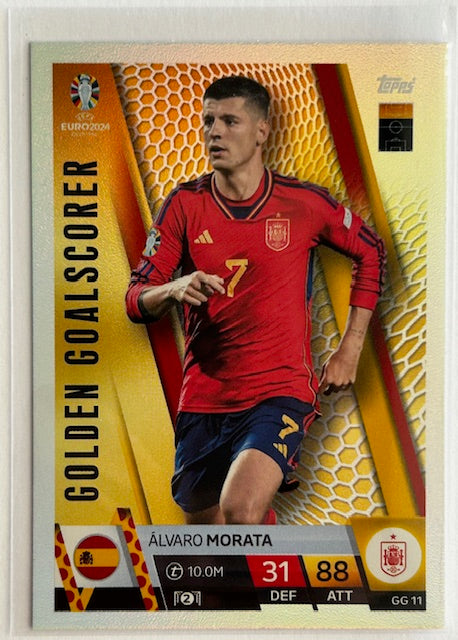 Topps Match Attax UEFA EURO 2024 - MORATA (SPAIN) Golden Goalscorer GG11