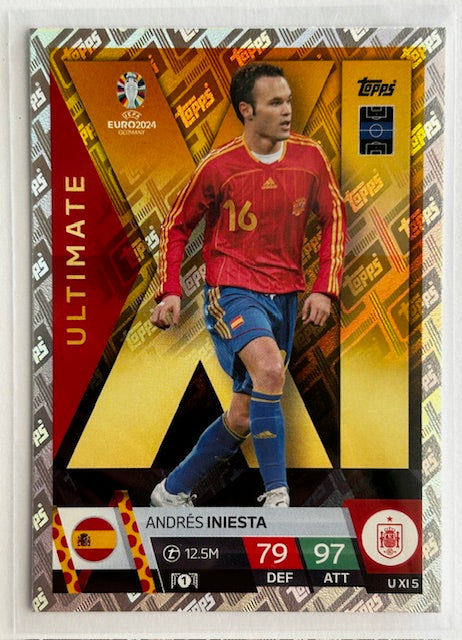 Topps Match Attax UEFA EURO 2024 - INIESTA (SPAIN) Ultimate XI UXI5