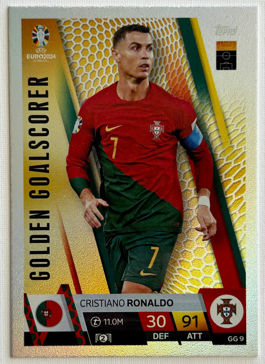 Topps Match Attax UEFA EURO 2024 - RONALDO (PORTGUAL) Golden Goalscorer GG9