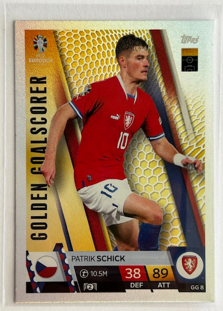 Topps Match Attax UEFA EURO 2024 - SCHICK (CZECHIA) Golden Goalscorer GG8